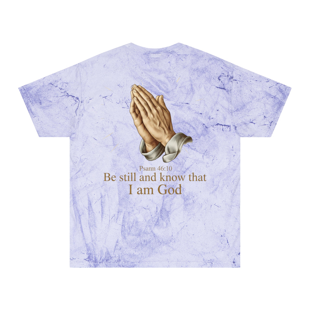 Praying Hands Tie-Dye Tee – "Be Still and Know" Psalm 46:10 Christian T-Shirt - ThatBoutqiueStore