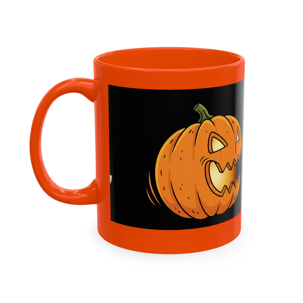 Halloween Pumpkin & Ghost Ceramic Mug — Spooky Jack-O'-Lantern Coffee Cup - ThatBoutqiueStore