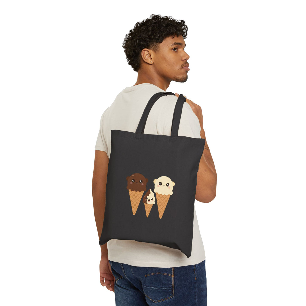 Ice Cream Cone Family Canvas Tote - ThatBoutqiueStore