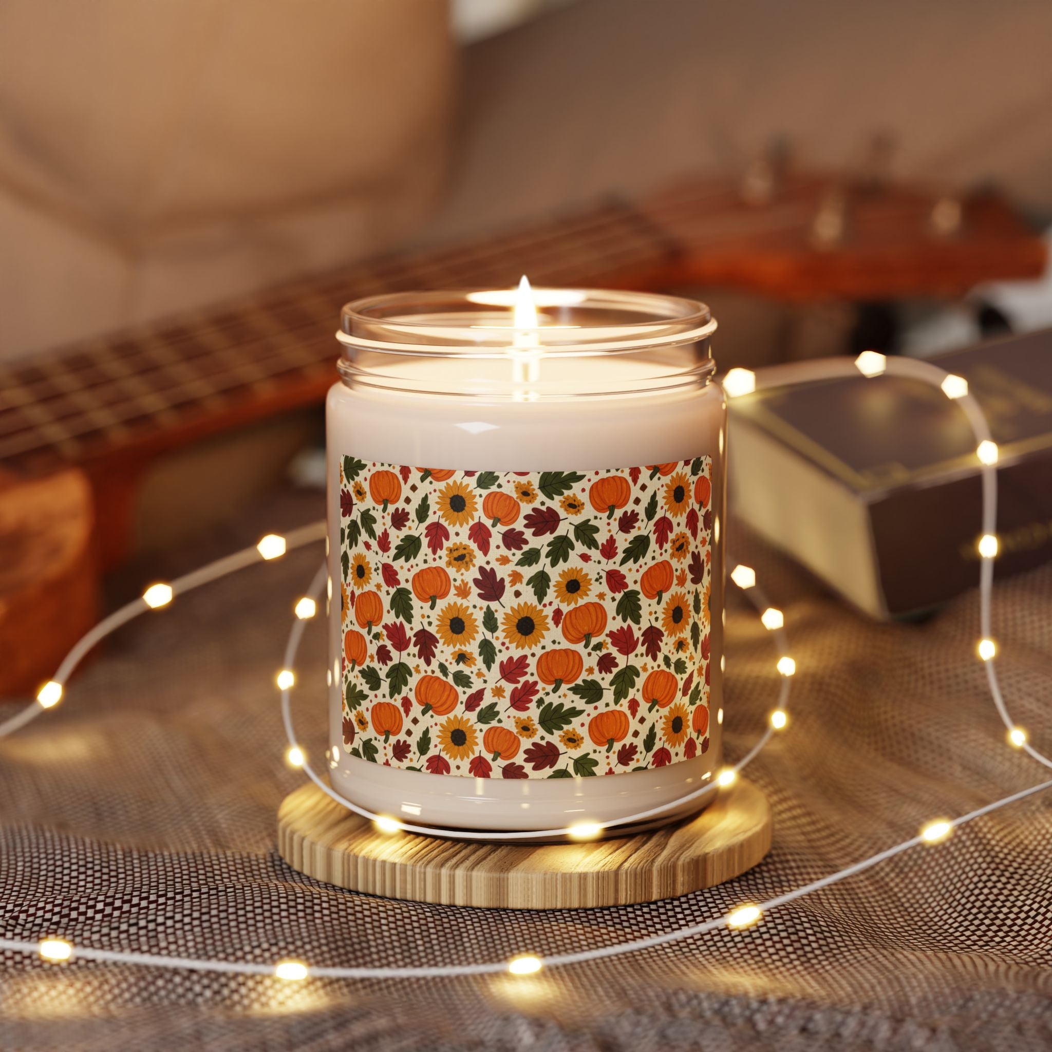 Autumn Harvest Soy Candle — Pumpkin & Sunflower Scented 9oz - ThatBoutqiueStore