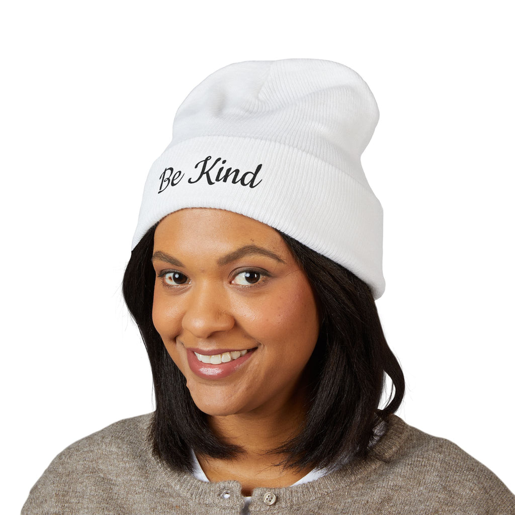 Be Kind Embroidered Cuffed Beanie - ThatBoutqiueStore
