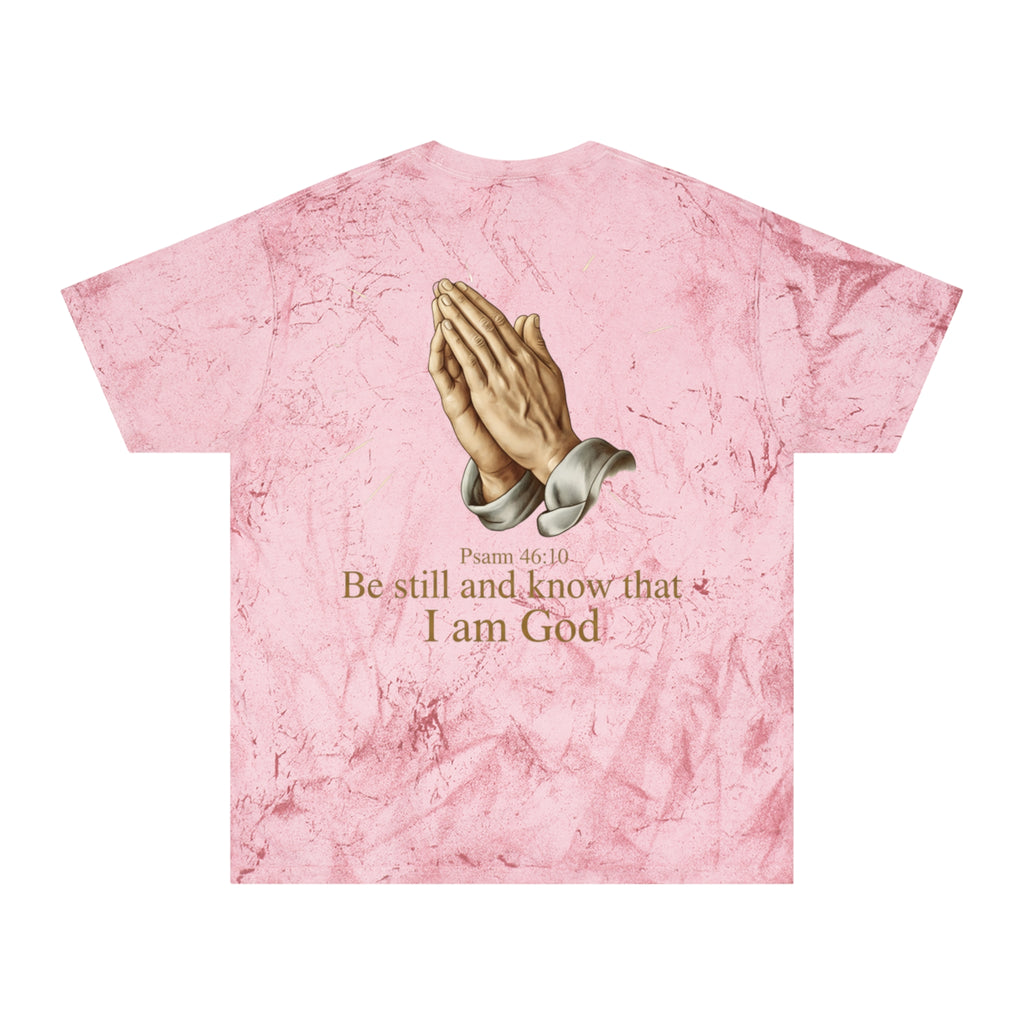 Praying Hands Tie-Dye Tee – "Be Still and Know" Psalm 46:10 Christian T-Shirt - ThatBoutqiueStore
