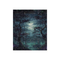 Moonlit Swamp Crushed Velvet Blanket — Mystical Night Forest Throw - ThatBoutqiueStore