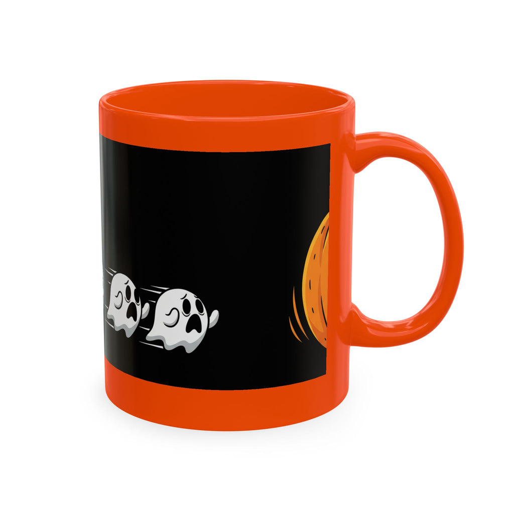 Halloween Pumpkin & Ghost Ceramic Mug — Spooky Jack-O'-Lantern Coffee Cup - ThatBoutqiueStore