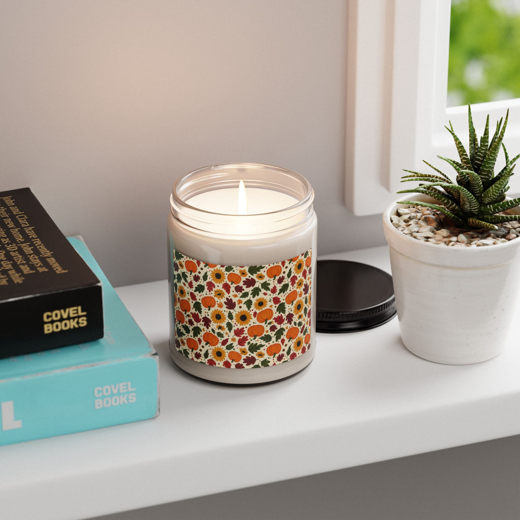 Autumn Harvest Soy Candle — Pumpkin & Sunflower Scented 9oz - ThatBoutqiueStore