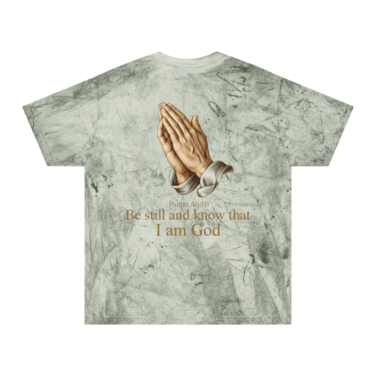 Praying Hands Tie-Dye Tee – "Be Still and Know" Psalm 46:10 Christian T-Shirt - ThatBoutqiueStore