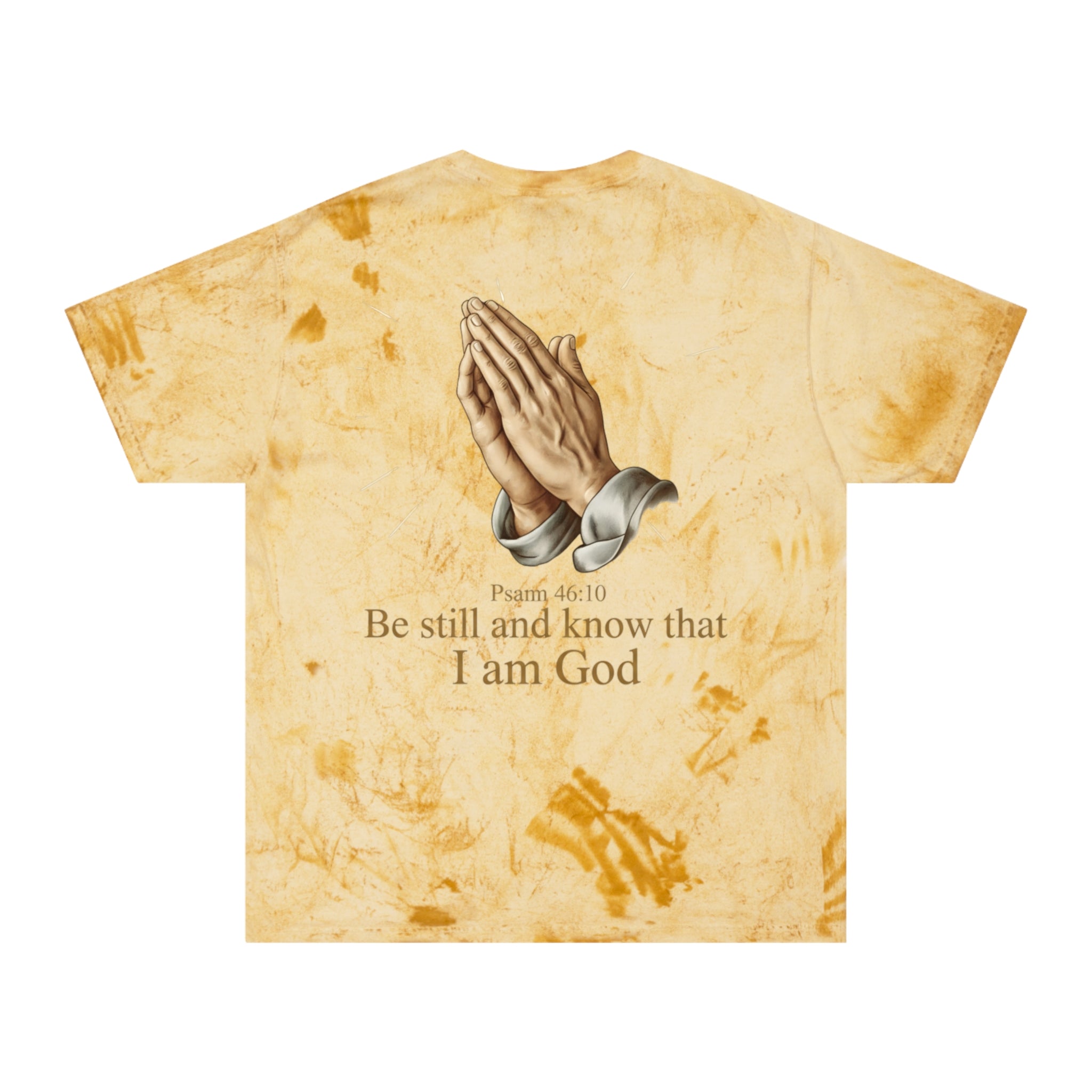 Praying Hands Tie-Dye Tee – "Be Still and Know" Psalm 46:10 Christian T-Shirt - ThatBoutqiueStore