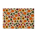 Autumn Pumpkins & Sunflowers Washable Rug — Fall Leaves Entryway Mat - ThatBoutqiueStore