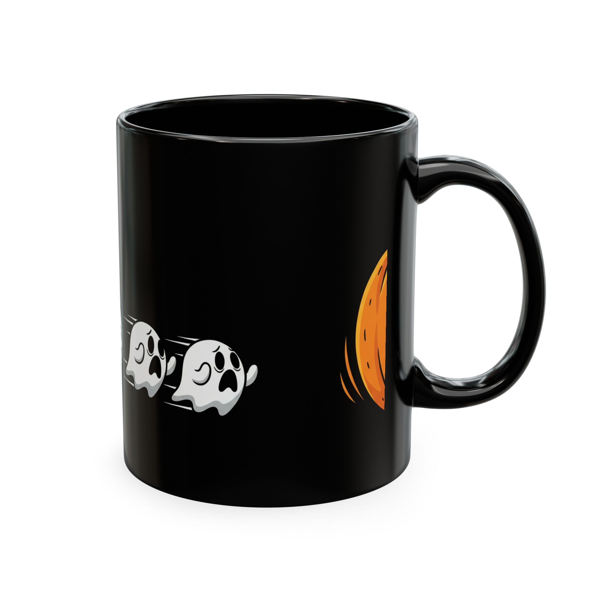 Halloween Pumpkin & Ghost Ceramic Mug — Spooky Jack-O'-Lantern Coffee Cup - ThatBoutqiueStore