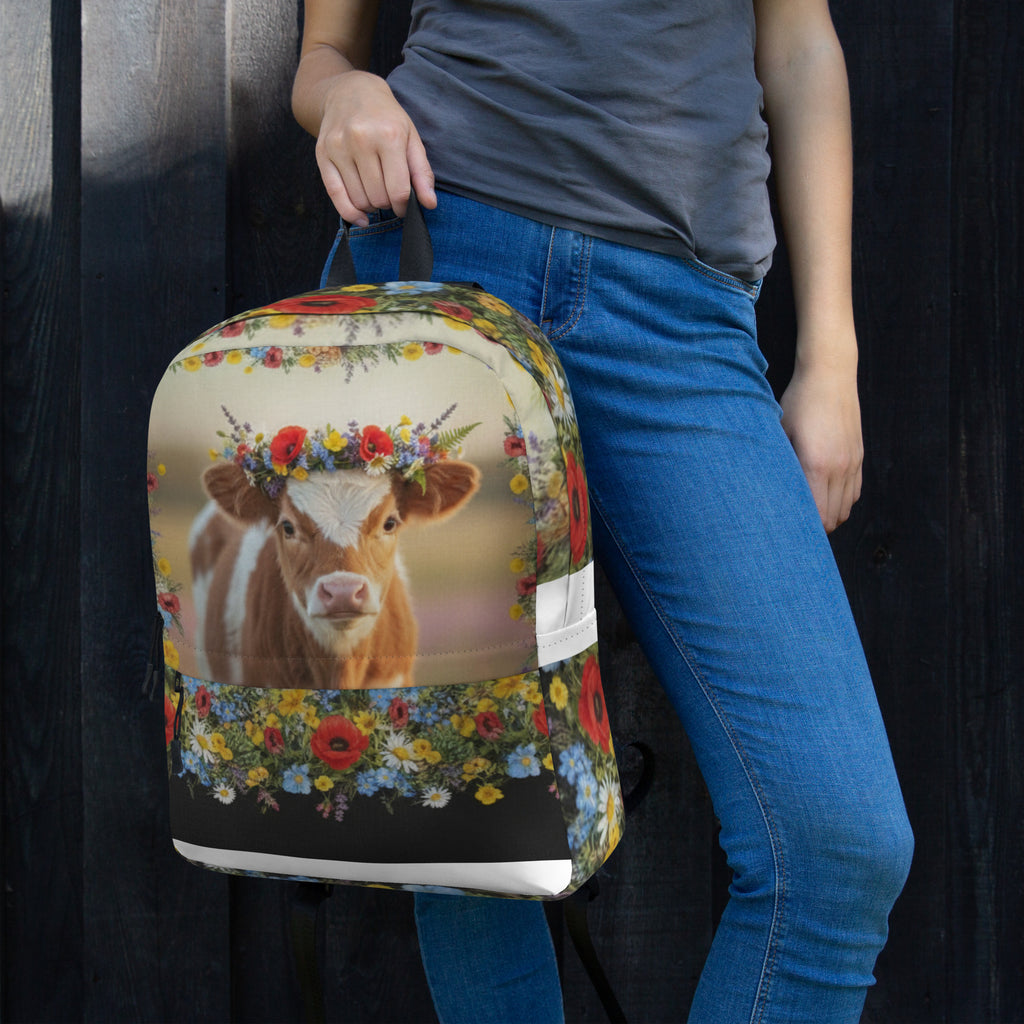 Free Range Wildflower Heifer Backpack - ThatBoutqiueStore