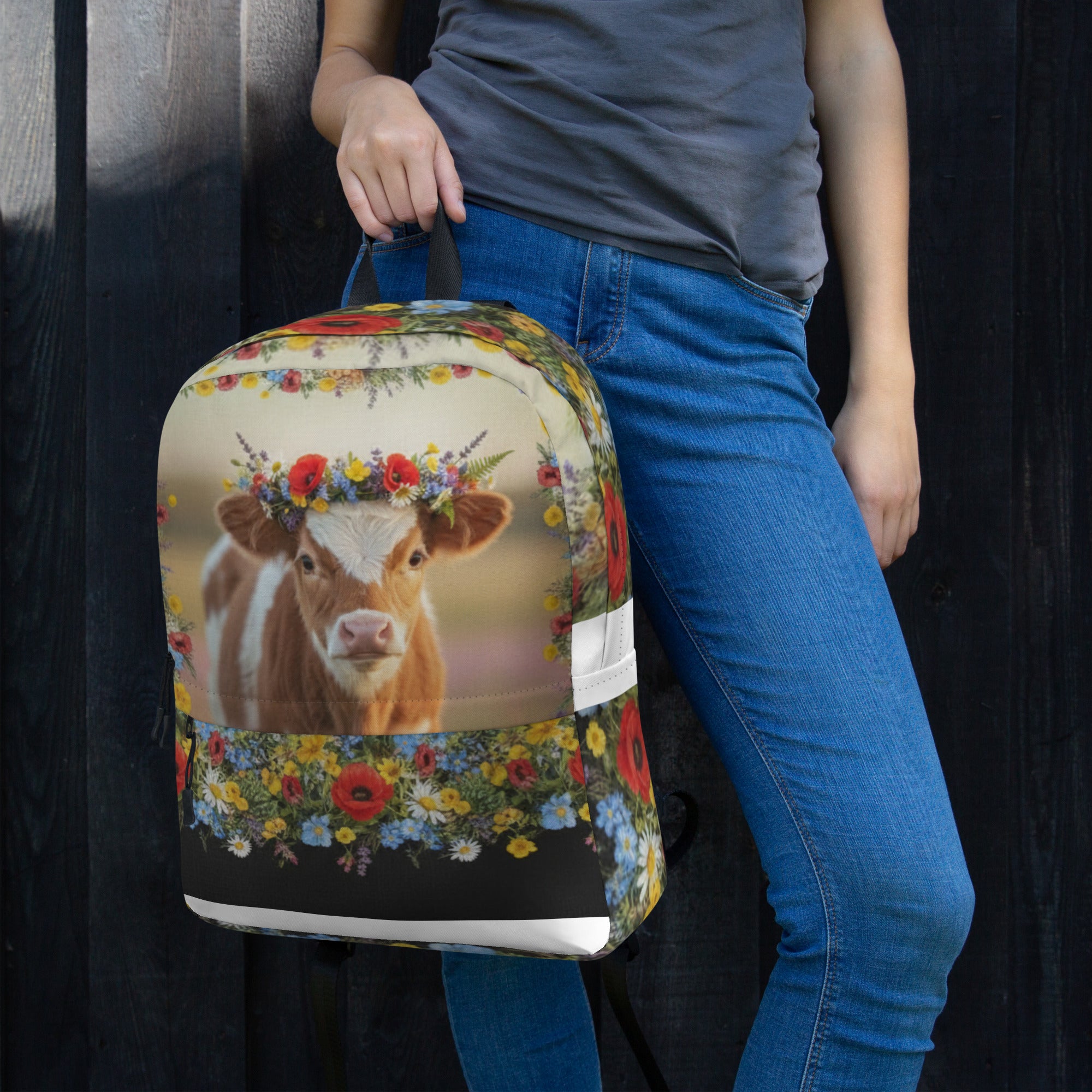 Free Range Wildflower Heifer Backpack - ThatBoutqiueStore