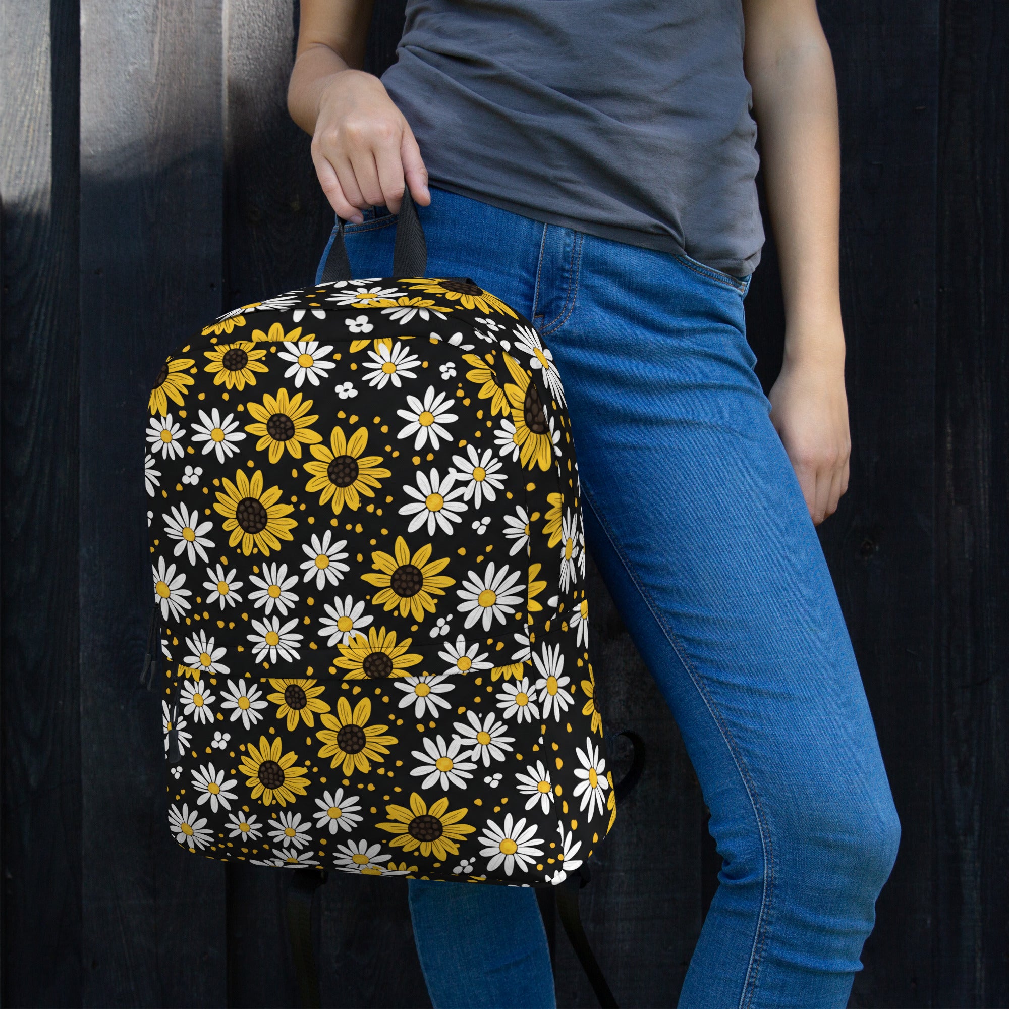 Sunflowers and Daisies Backpack - ThatBoutqiueStore
