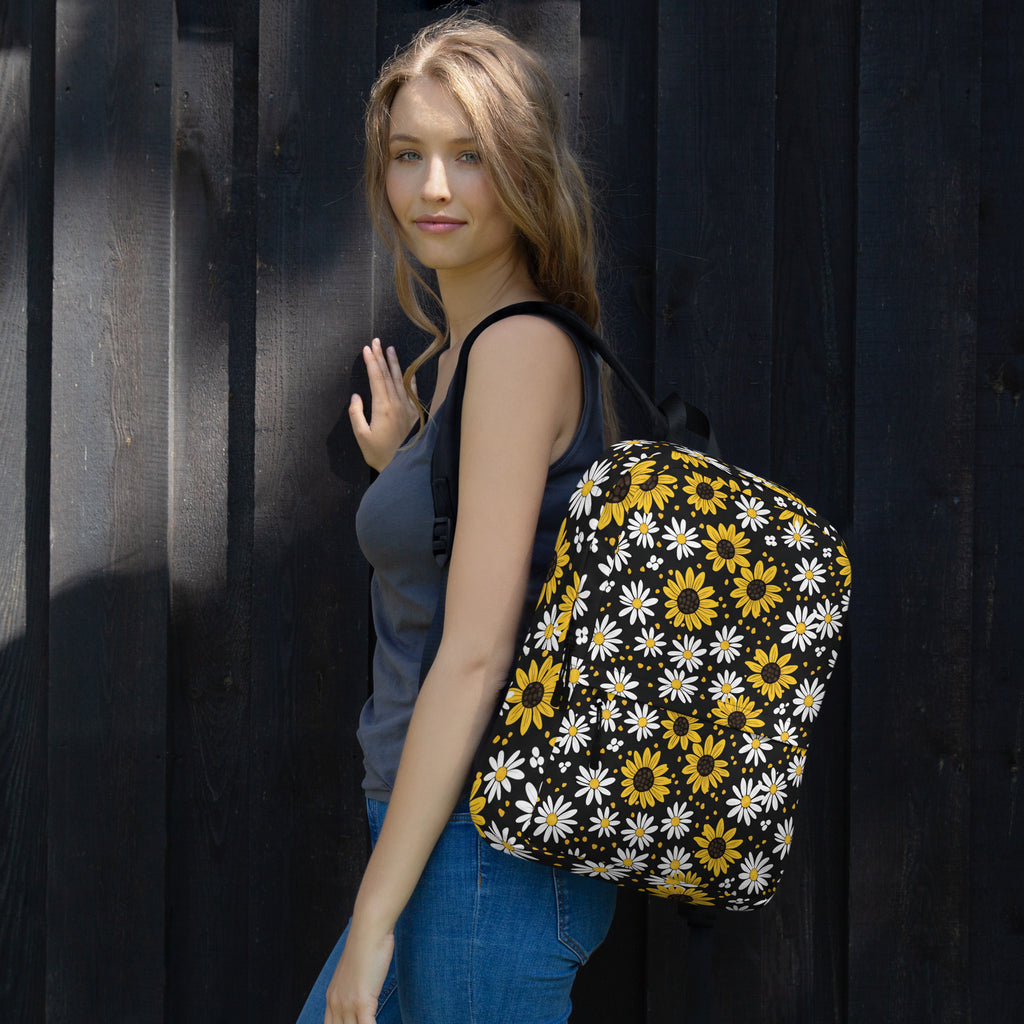 Sunflowers and Daisies Backpack - ThatBoutqiueStore