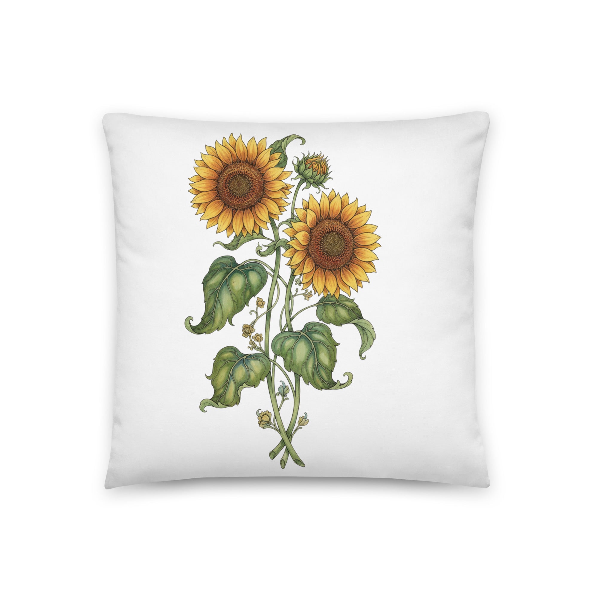 Sunflowers & Steer Reversible Pillow - ThatBoutqiueStore