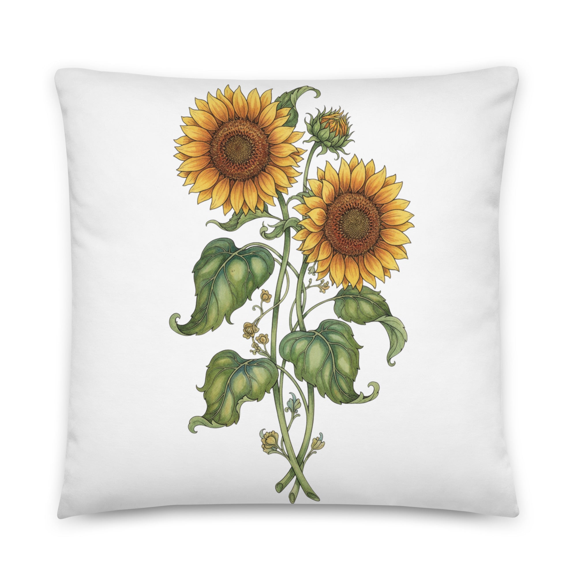 Sunflowers & Steer Reversible Pillow - ThatBoutqiueStore