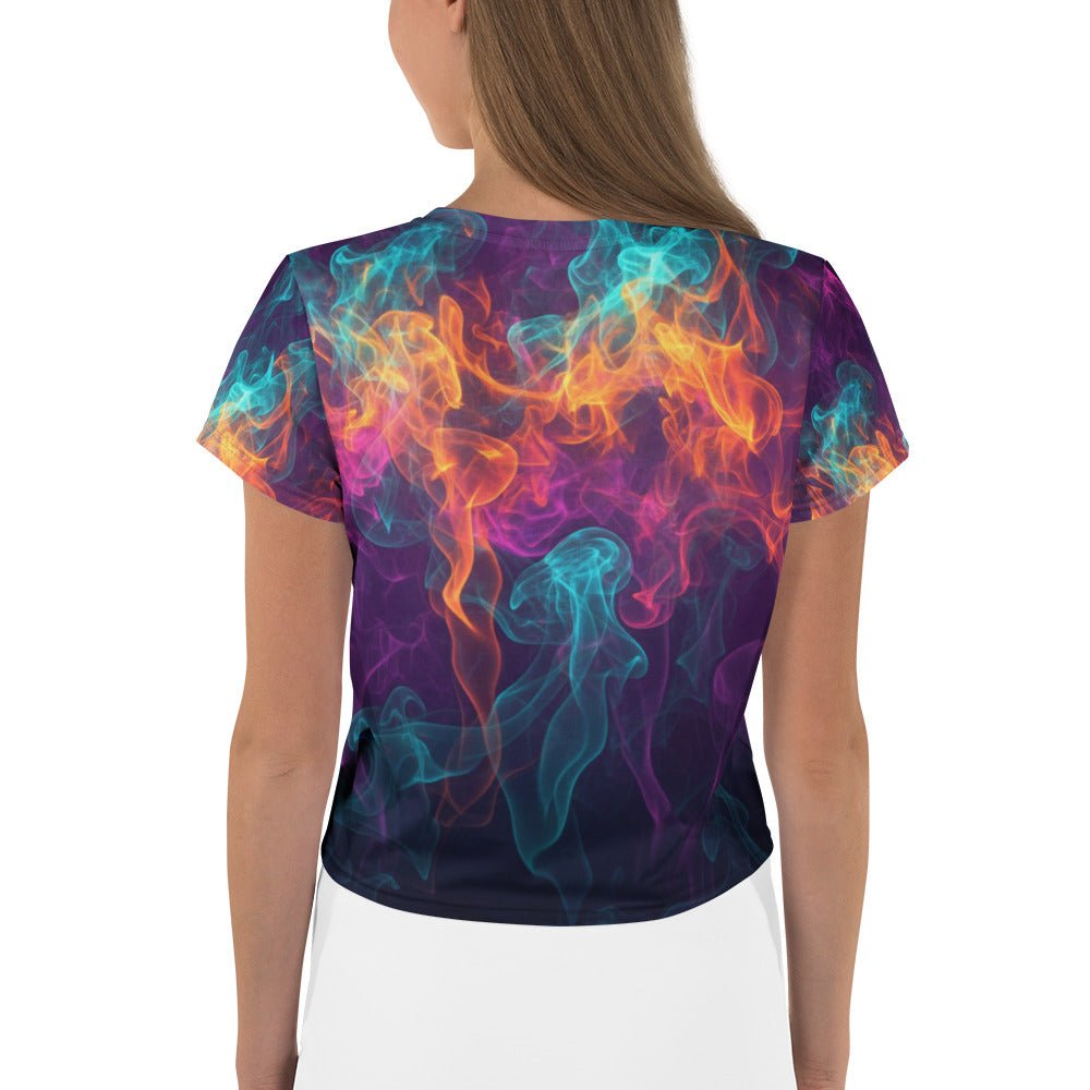 Lady G "Baby I'm A Gangsta Too" All-Over Print Crop Tee - ThatBoutqiueStore
