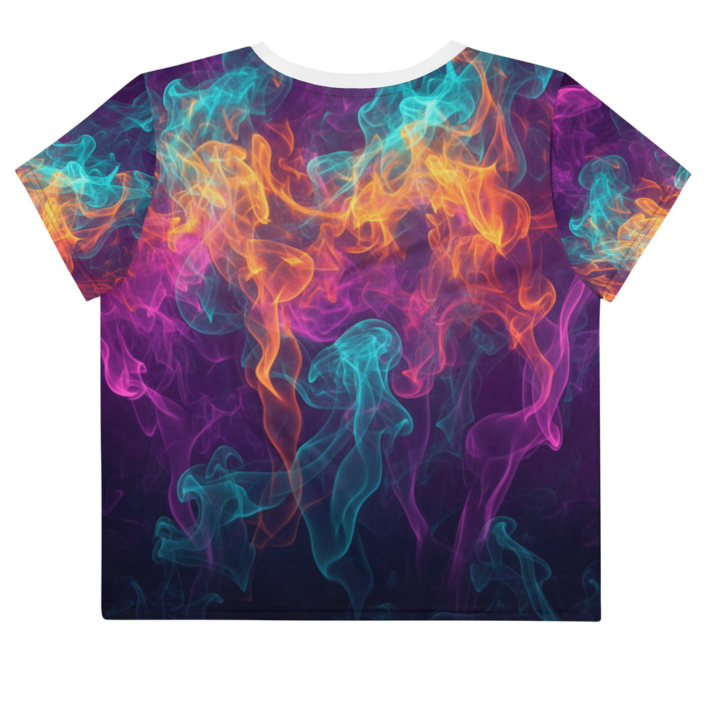 Lady G "Baby I'm A Gangsta Too" All-Over Print Crop Tee - ThatBoutqiueStore