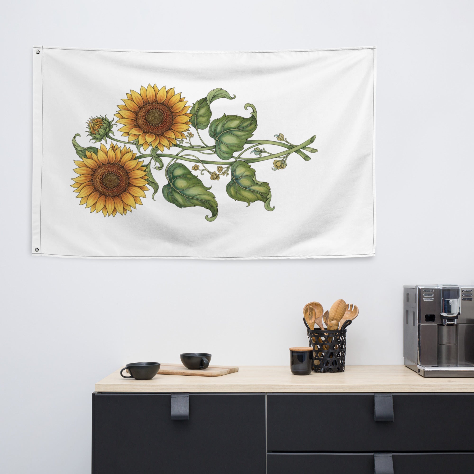 Sunflower All Over Print Flag - ThatBoutqiueStore