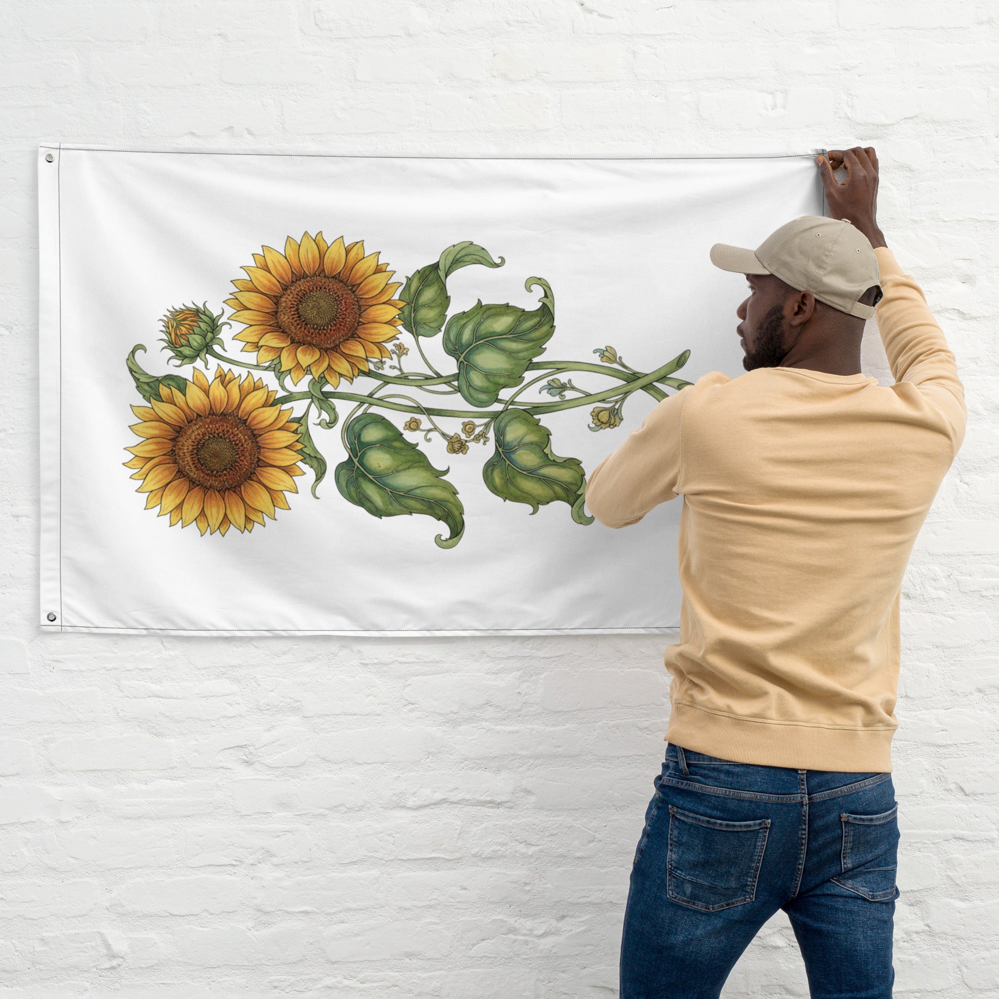 Sunflower All Over Print Flag - ThatBoutqiueStore