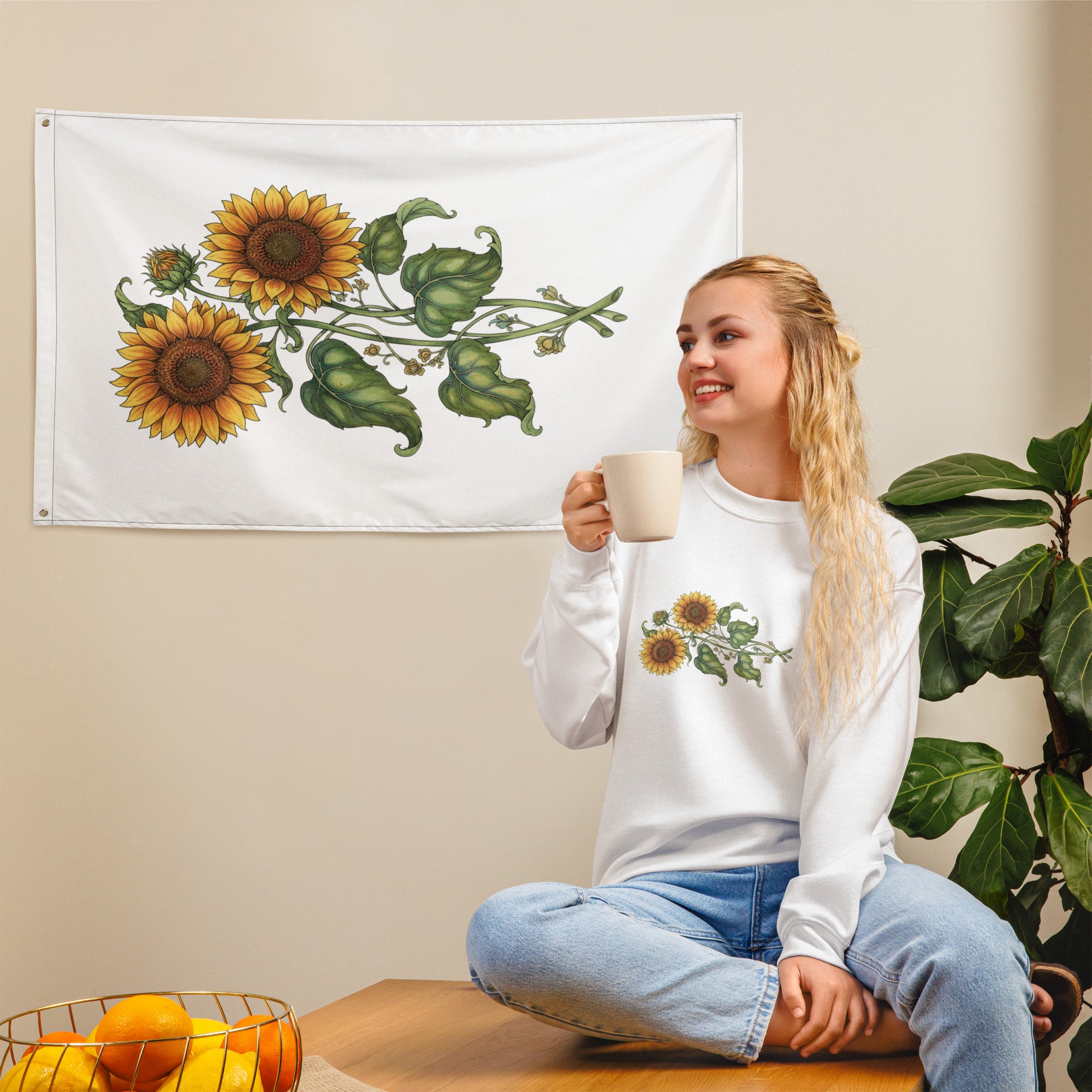Sunflower All Over Print Flag - ThatBoutqiueStore