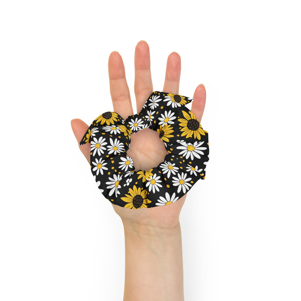 Sunflowers and Daisies Recycled Scrunchie - ThatBoutqiueStore