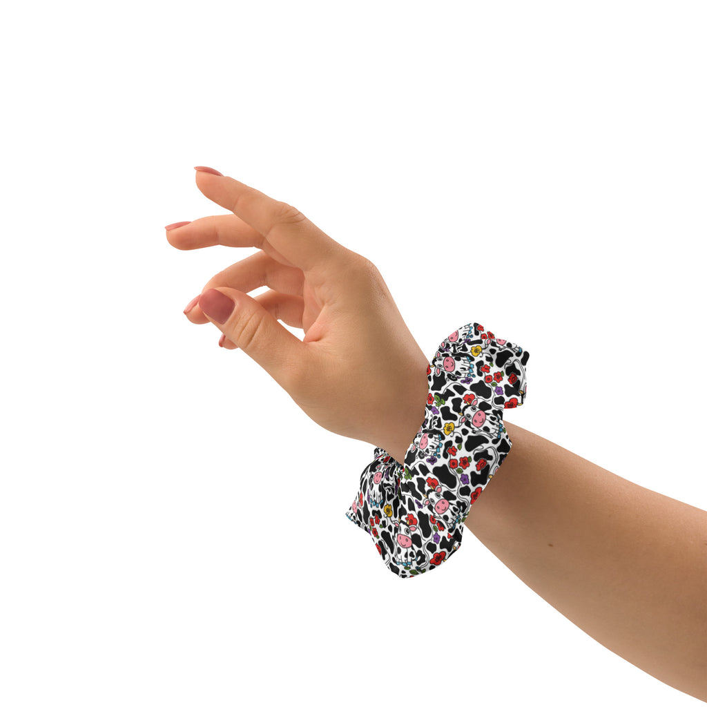 Cows & Mushrooms Recycled Scrunchie - ThatBoutqiueStore