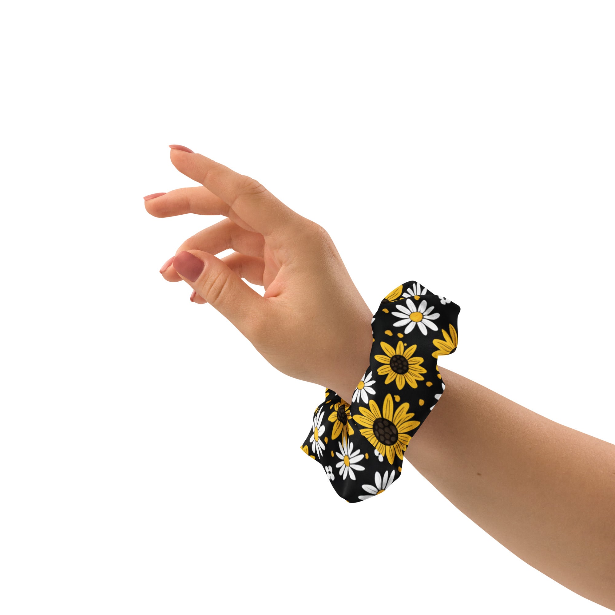 Sunflowers and Daisies Recycled Scrunchie - ThatBoutqiueStore