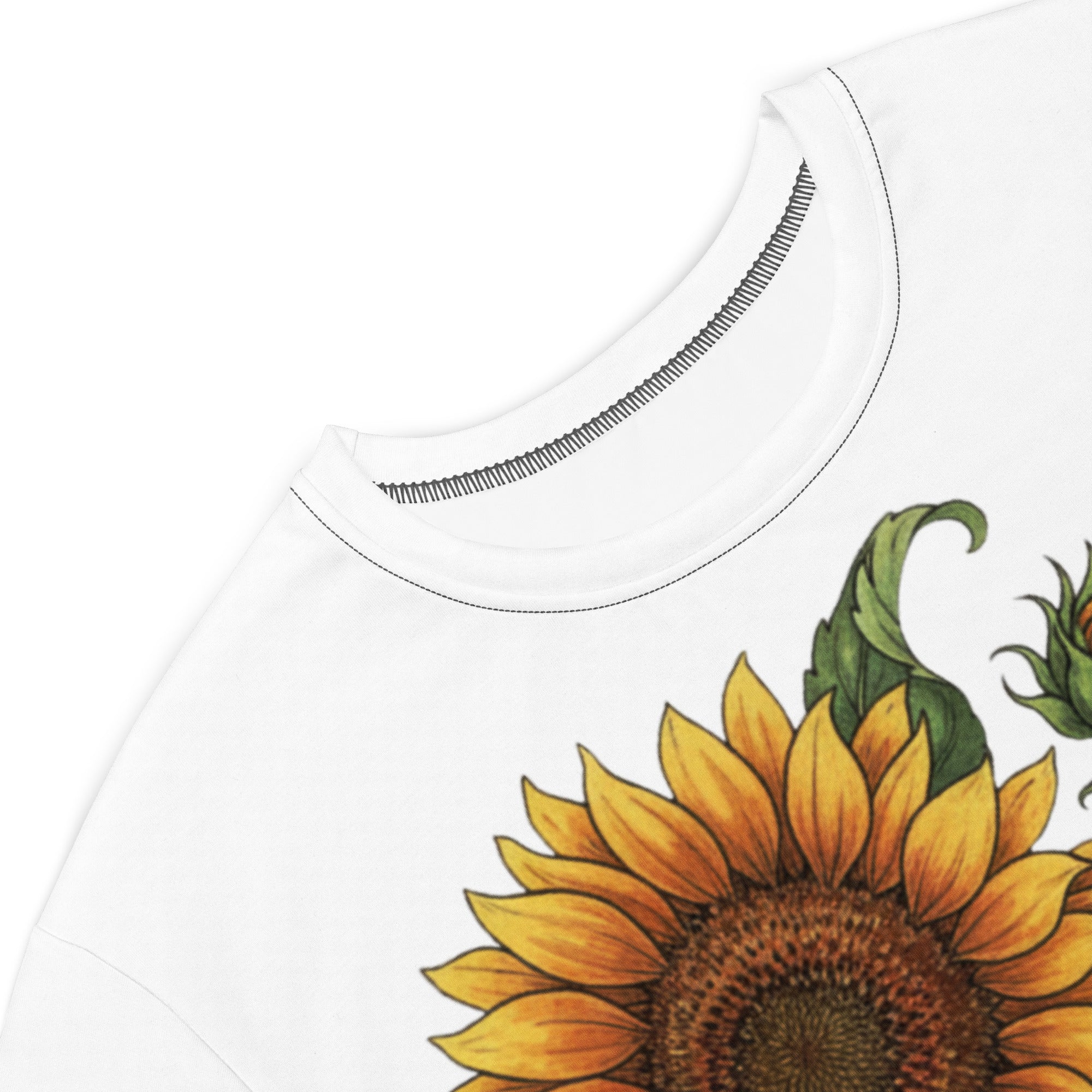 Double print Twin Sunflowers T-shirt dress - ThatBoutqiueStore