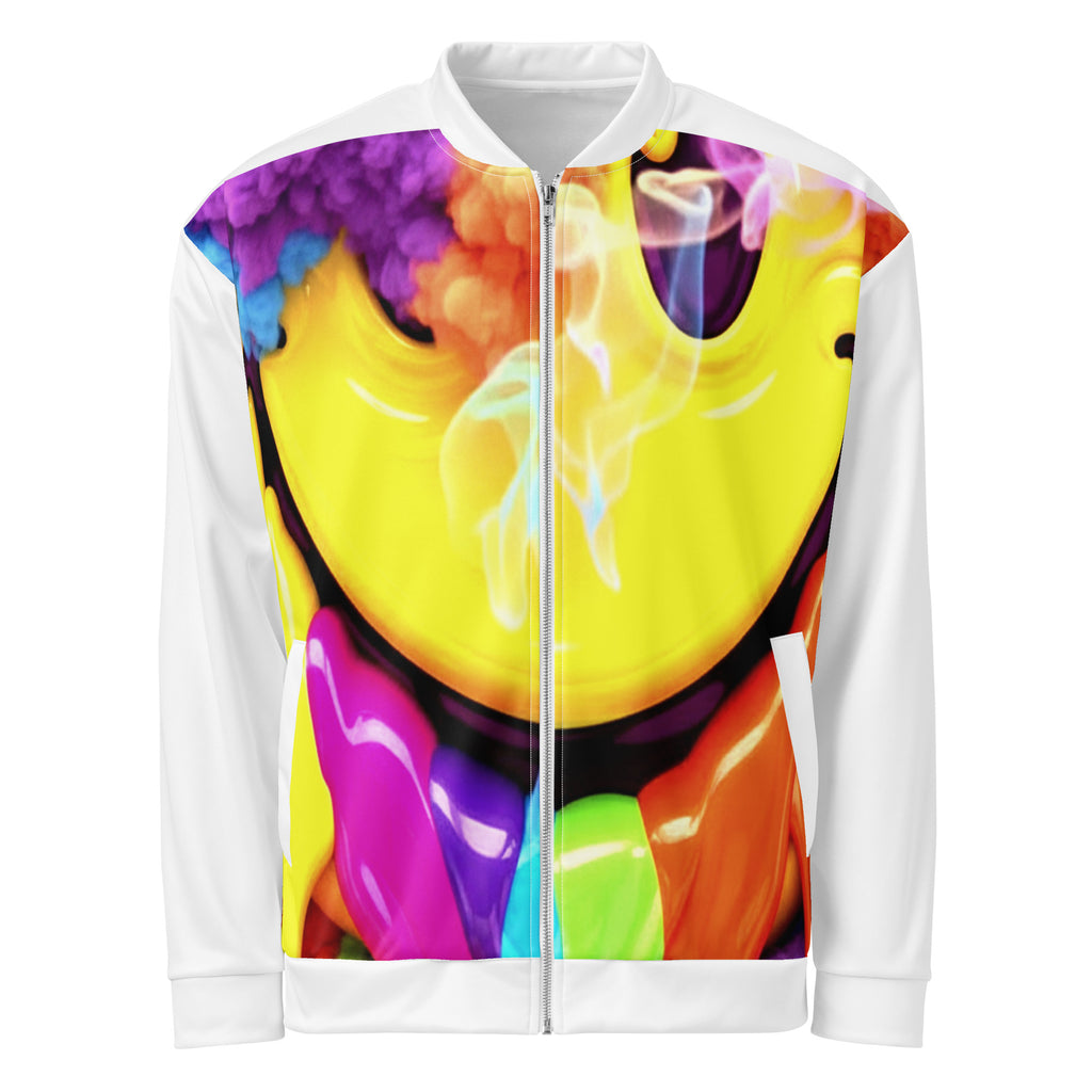 OG Melting Smiley Bomber Jacket - ThatBoutqiueStore