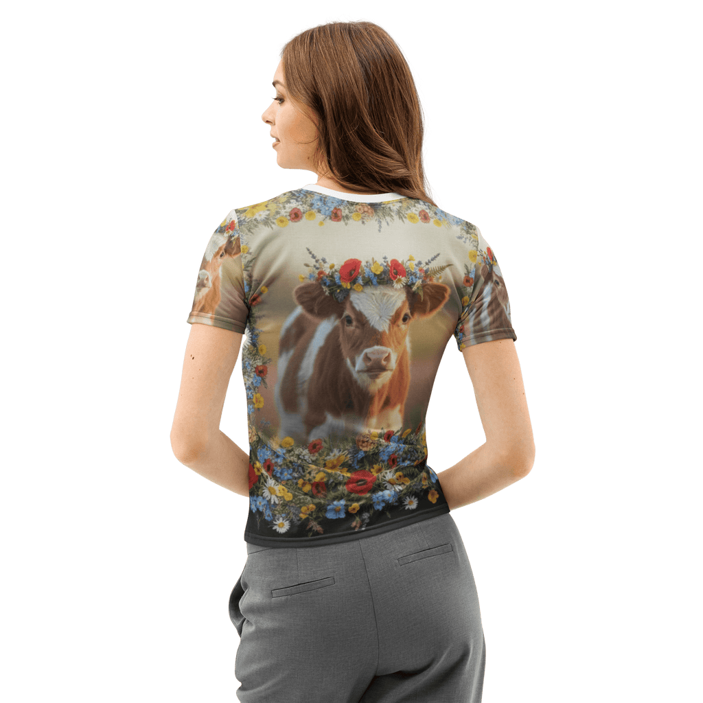 Wildflower Heifer Women’s cotton crew neck t-shirt - ThatBoutqiueStore