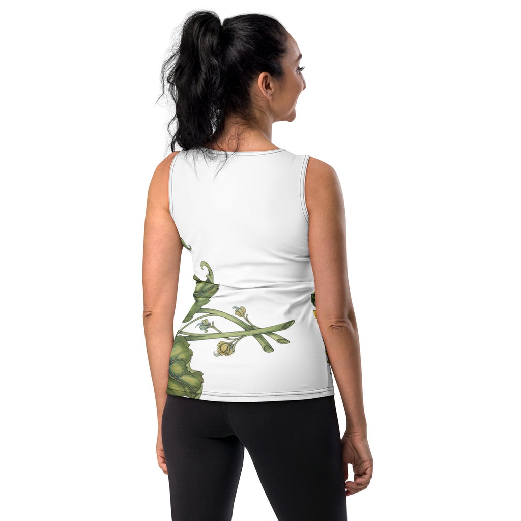Twin Sunflower Sublimation Cut & Sew Tank Top - ThatBoutqiueStore