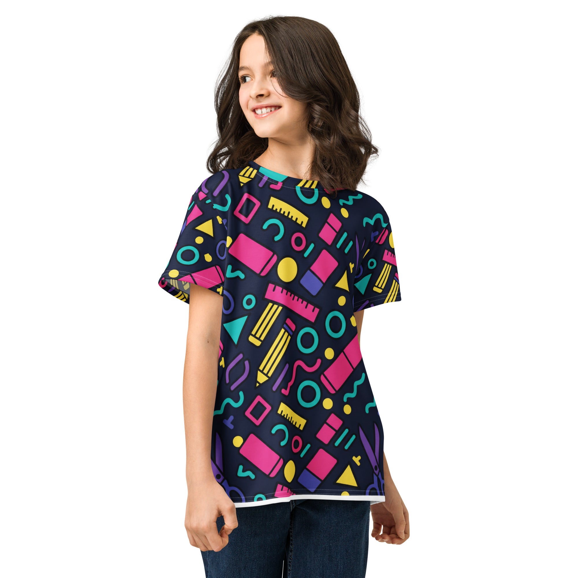 All Over Print B2S Youth cotton crew neck t-shirt - ThatBoutqiueStore