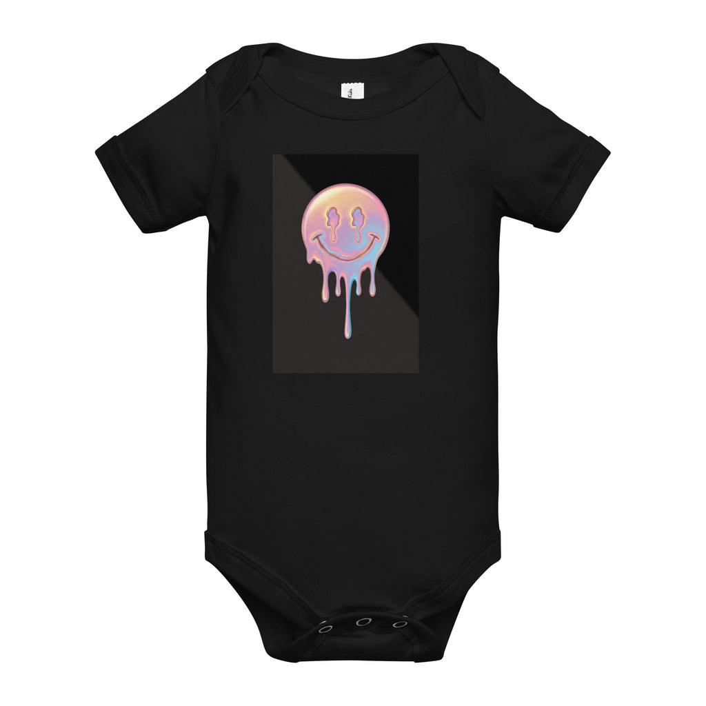 Mellow Smiley Baby short sleeve one piece - ThatBoutqiueStore