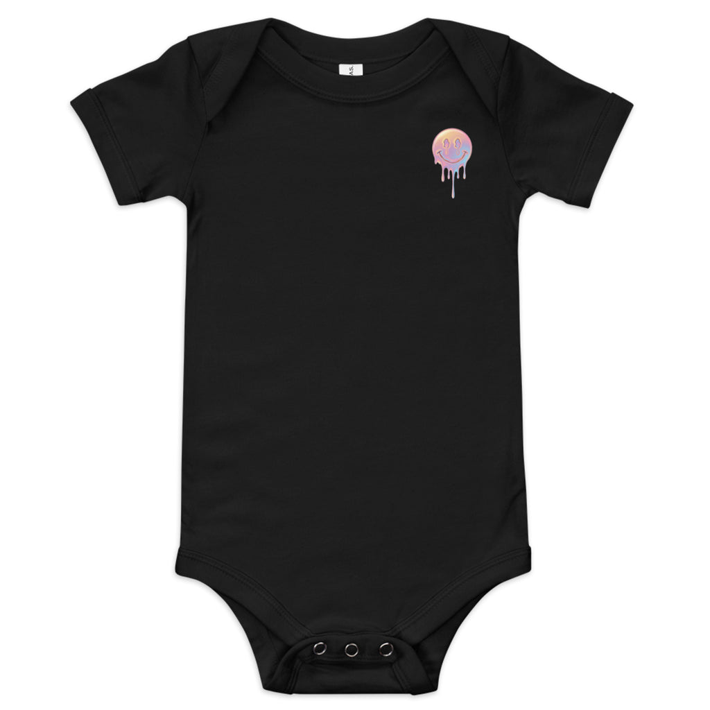 Small Print of Mellow Smiley Baby short sleeve one piece - ThatBoutqiueStore