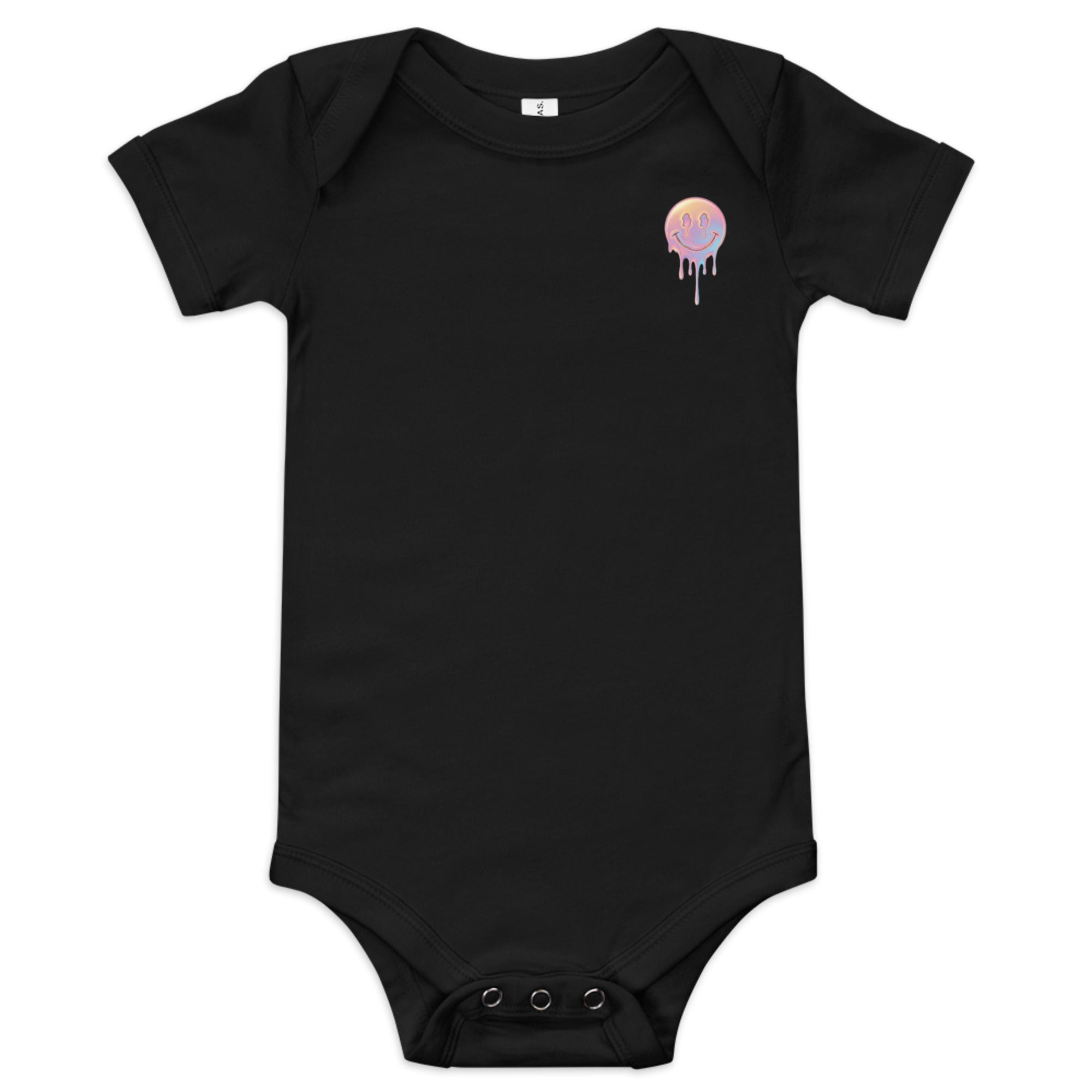 Small Print of Mellow Smiley Baby short sleeve one piece - ThatBoutqiueStore