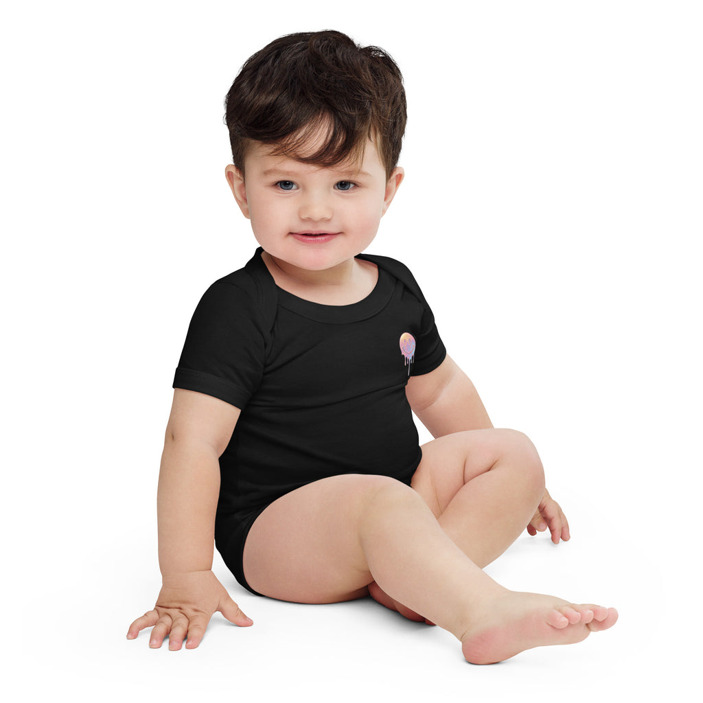 Small Print of Mellow Smiley Baby short sleeve one piece - ThatBoutqiueStore