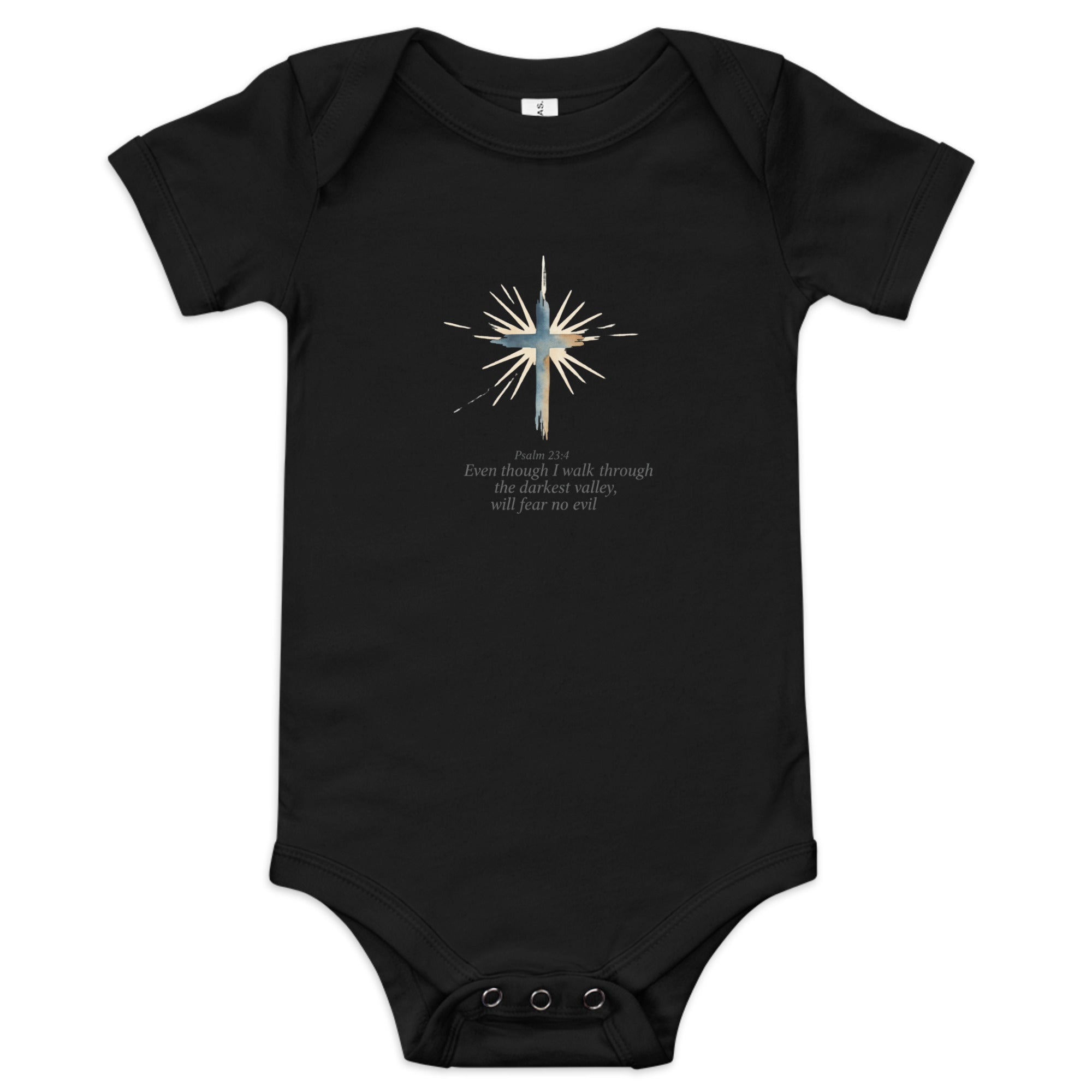 Psalm 23:4 Baby short sleeve one piece - ThatBoutqiueStore