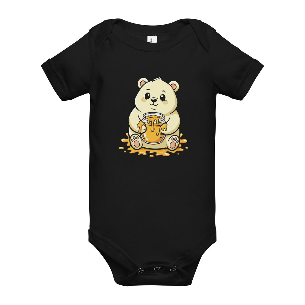 Sweet Honey Bear Baby short sleeve one piece - ThatBoutqiueStore