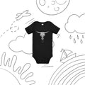Steer Skull Baby Short Sleeve One Piece - ThatBoutqiueStore
