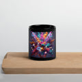Colorful Smoke, Jellyfish & Mushroom Black Glossy Mug - ThatBoutqiueStore