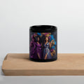 Lady G's surrounded by colorful smoke Black Glossy Mug - ThatBoutqiueStore