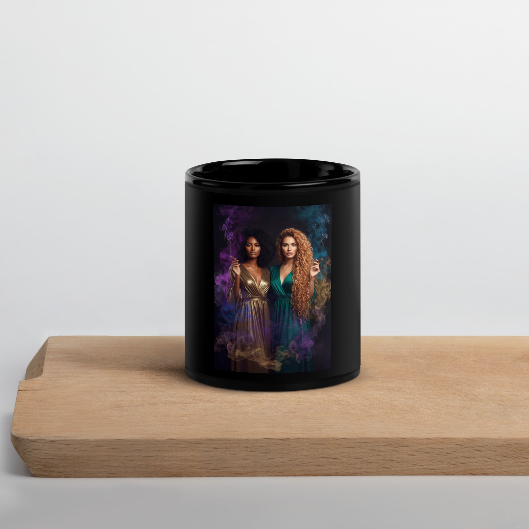 Lady G's in colorful smoke Black Glossy Mug - ThatBoutqiueStore