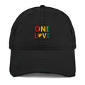One Love Distressed Dad Hat - ThatBoutqiueStore