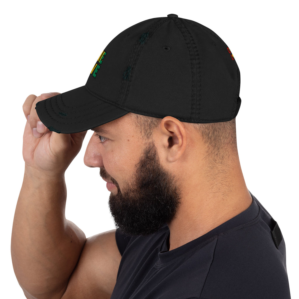 One Love front and back print Distressed Dad Hat - ThatBoutqiueStore
