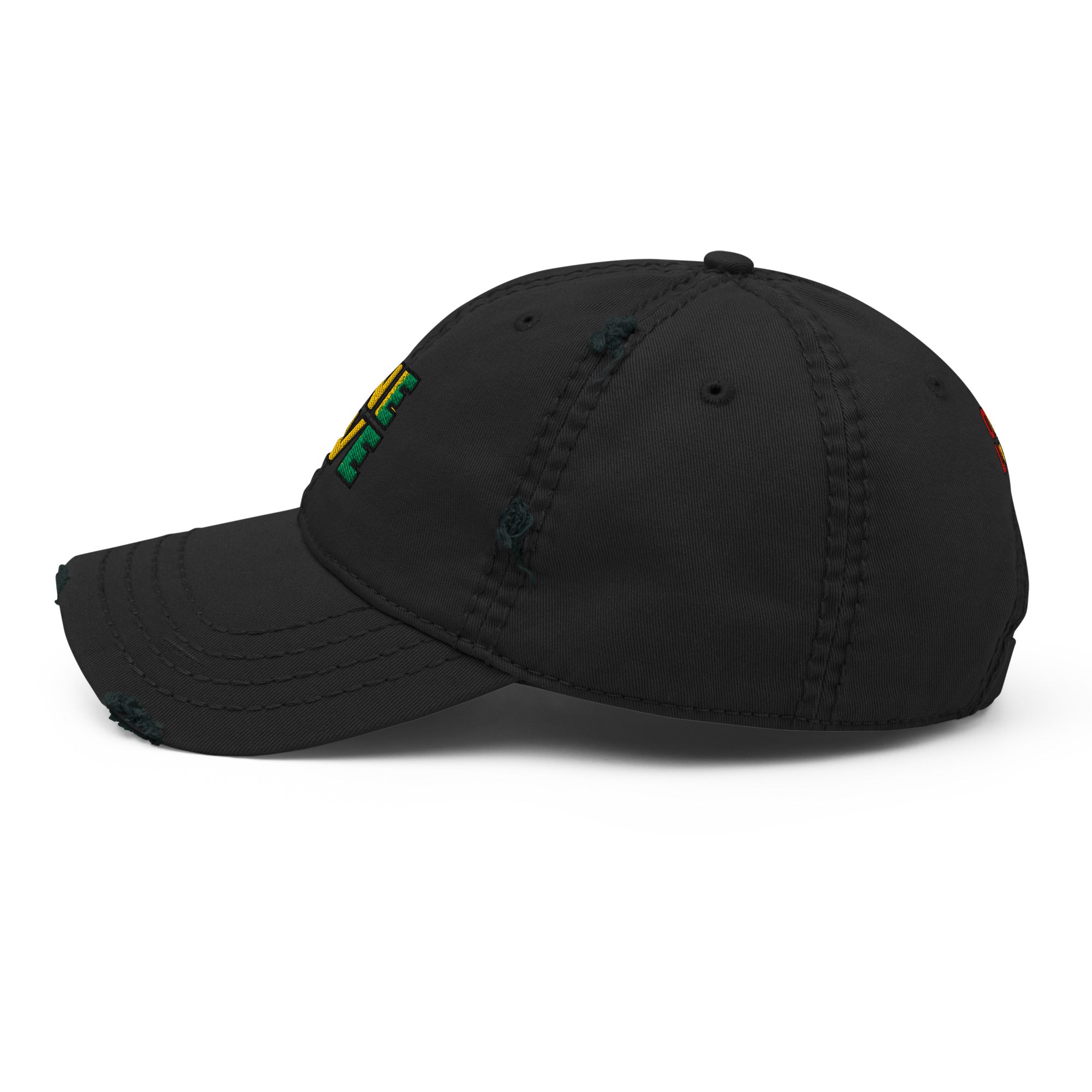 One Love front and back print Distressed Dad Hat - ThatBoutqiueStore