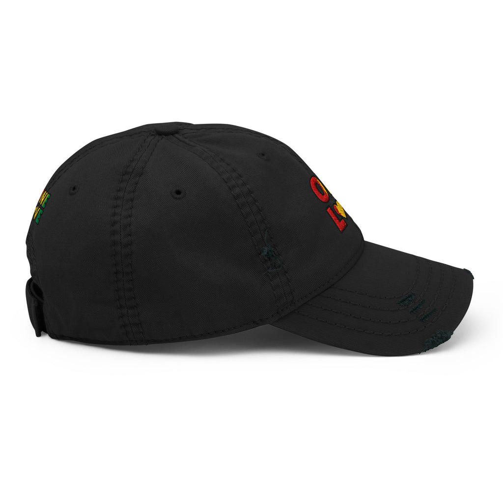 One Love front and back print Distressed Dad Hat - ThatBoutqiueStore