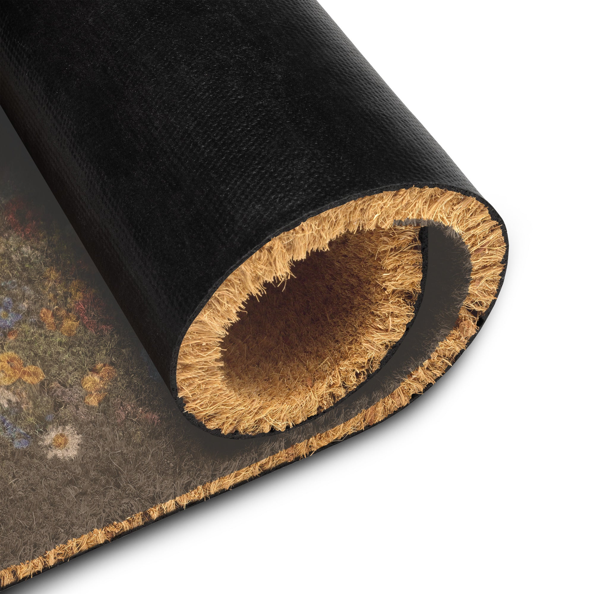 Wildflower Heifer in her Floral Halo Coir doormat - ThatBoutqiueStore