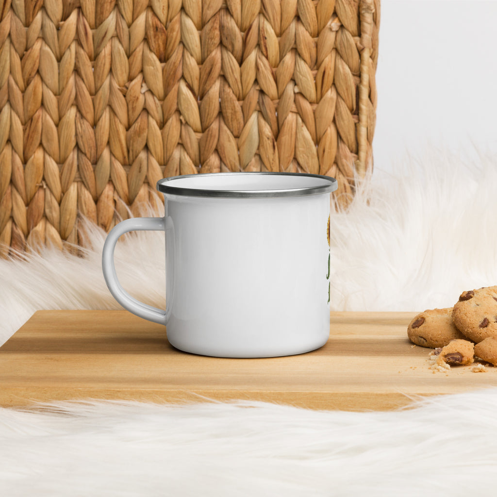 Twin Sunflowers Enamel Mug - ThatBoutqiueStore