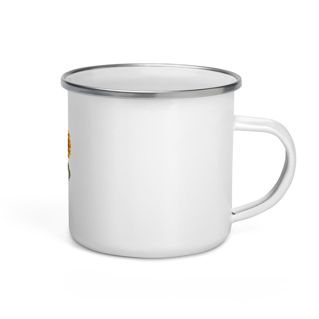 Twin Sunflowers Enamel Mug - ThatBoutqiueStore