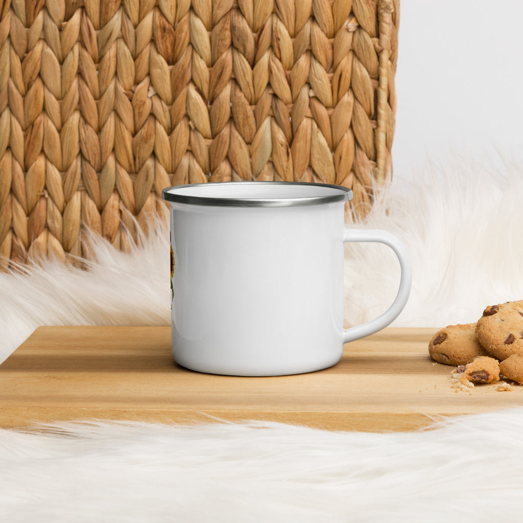 Twin Sunflowers Enamel Mug - ThatBoutqiueStore